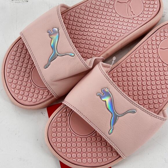Puma Cool Cat Slide Sandals 6 Pink NWT Women's Travel Beach Resort - Picture 4 of 4